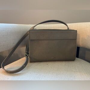 Matt & Nat beige/grey crossbody purse